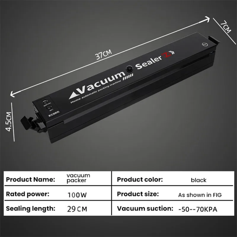 

Food Automatic Vacuum Sealer Machine Household Dry Goods Packaging Vacuum Food Sealing Machine Packer With 10 PCs Free Food Bags