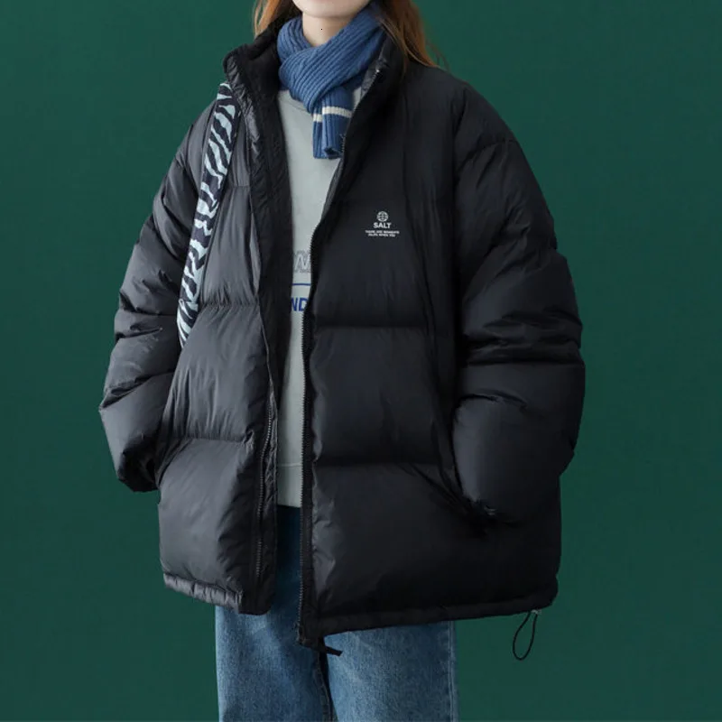 

Женская зимняя Свободная куртка Neploha 2021 в корейском нейтральном стиле с воротником-стойкой, однотонные повседневные выгодные парки, улична...