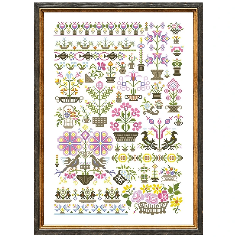 Rosewood Manor cross stitch kits 18ct 14ct 11ct unprint fabric cotton thread DIY embroidery kit home wall decoration