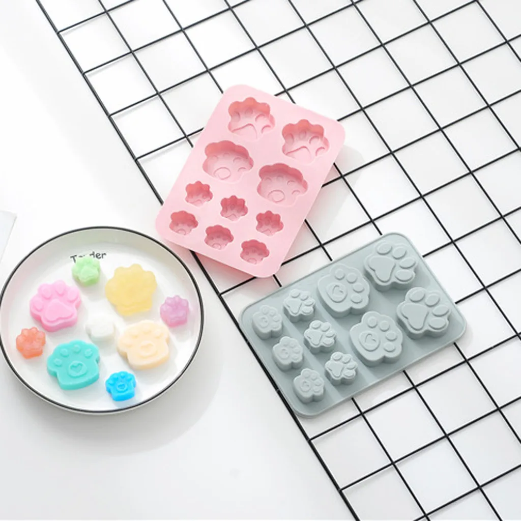 Щенок Прекрасный собачий силиконовый форма для торта печенья Форма охлаждения