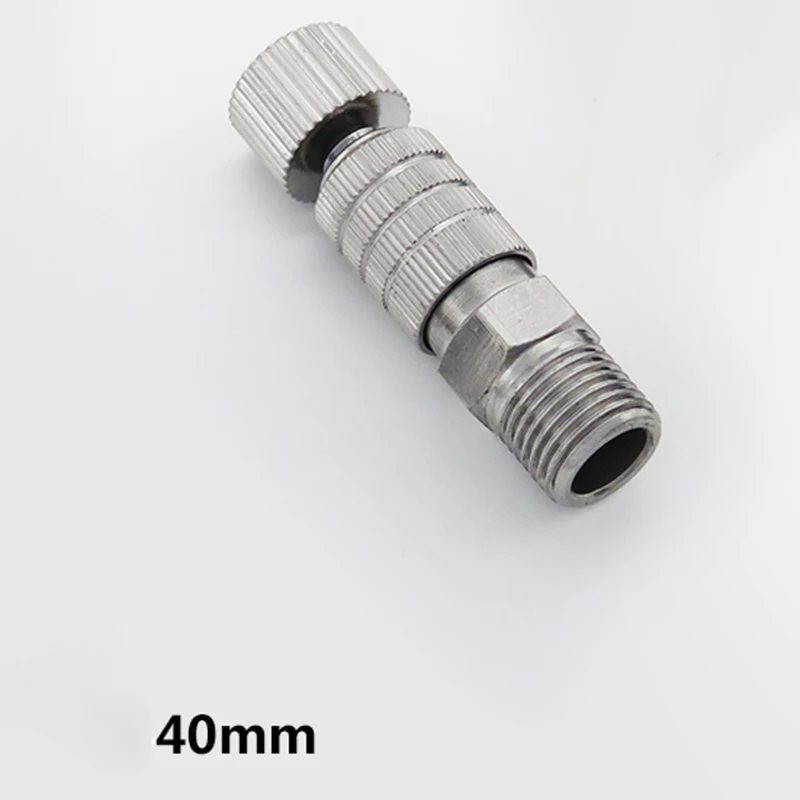 

1/8 Plug Air Pump Connector Adjustable Pressure Quick Connector Alloy Metal for Home tools Airbrush Supplies