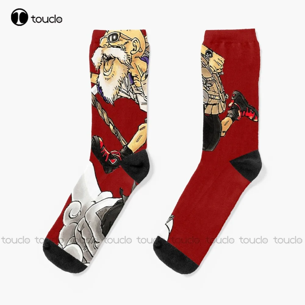 

Master Roshi Goku' Dragon Socks Soccer Socks Men Christmas Gift Custom Unisex Adult Teen Youth Socks Women 360° Digital Print