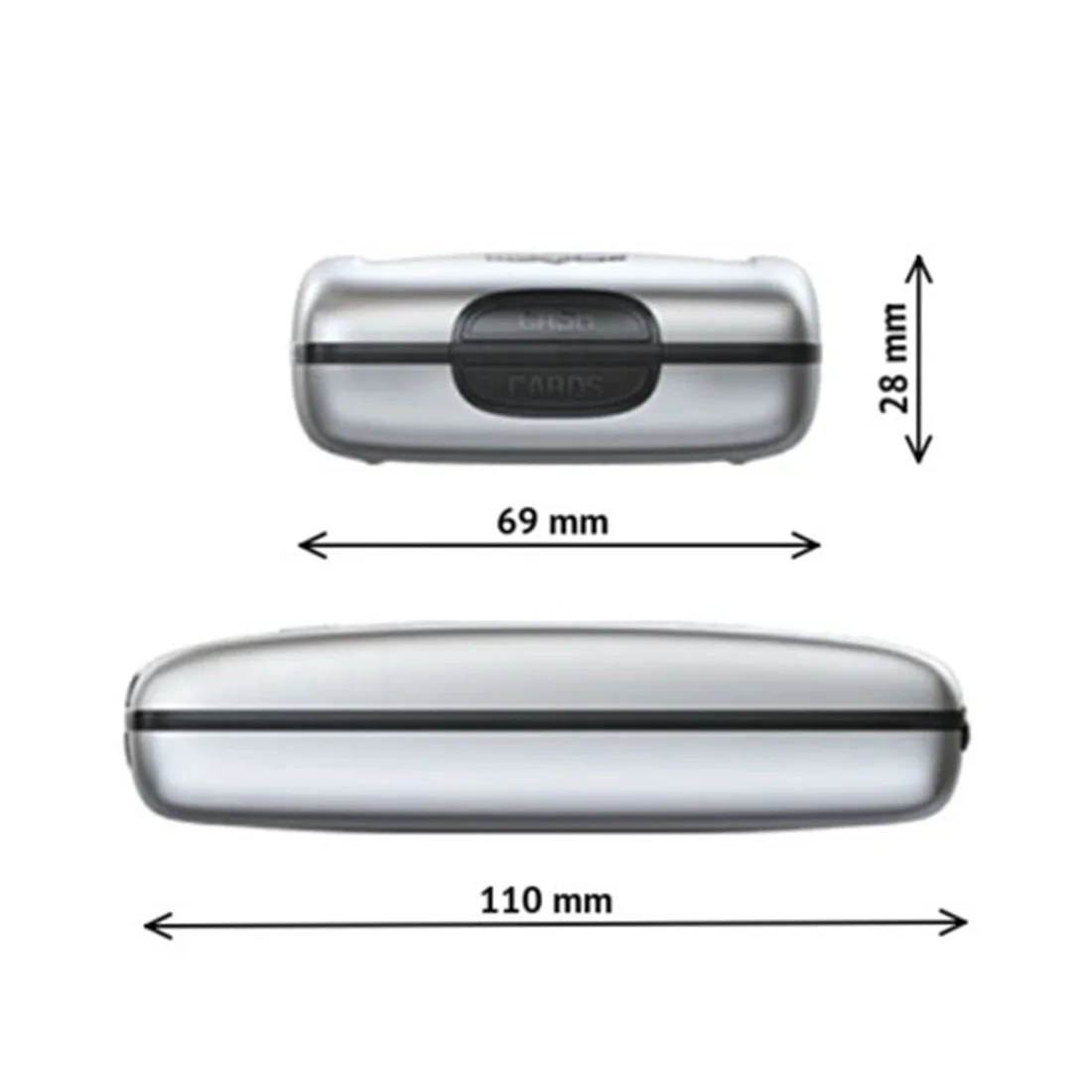 Peak алюминиевый сплав RFID кредитный держатель для кредитной карты мужской женский