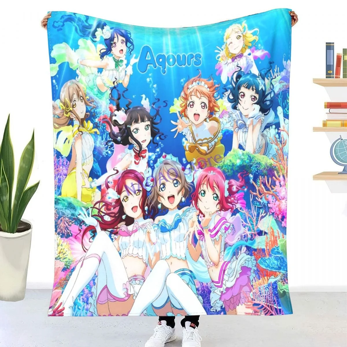 

Love Live! Sunshine!! - Koi Ni Naritai AQUARIUM Throw Blanket Sheets On The Bed, Blanket On The Sofa, Decorative Lattice