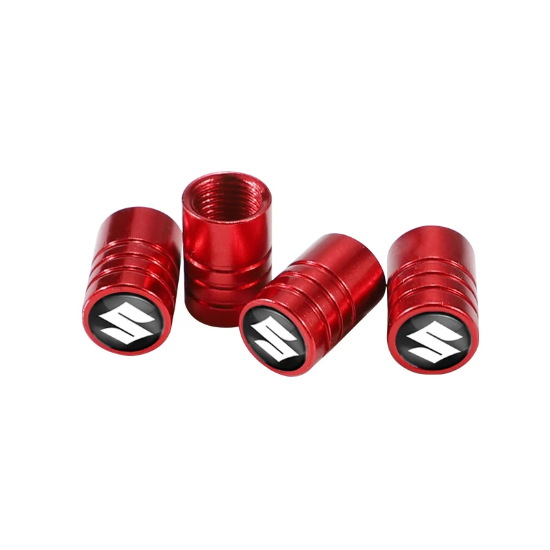 4 шт. металлический клапан для колес колпачок болта-in пылезащитные аксессуары Suzuki