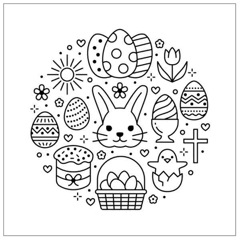 

Happy Easter DIY Silicone Clear Stamp Cling Seal Scrapbook Embossing Album Decor Craft
