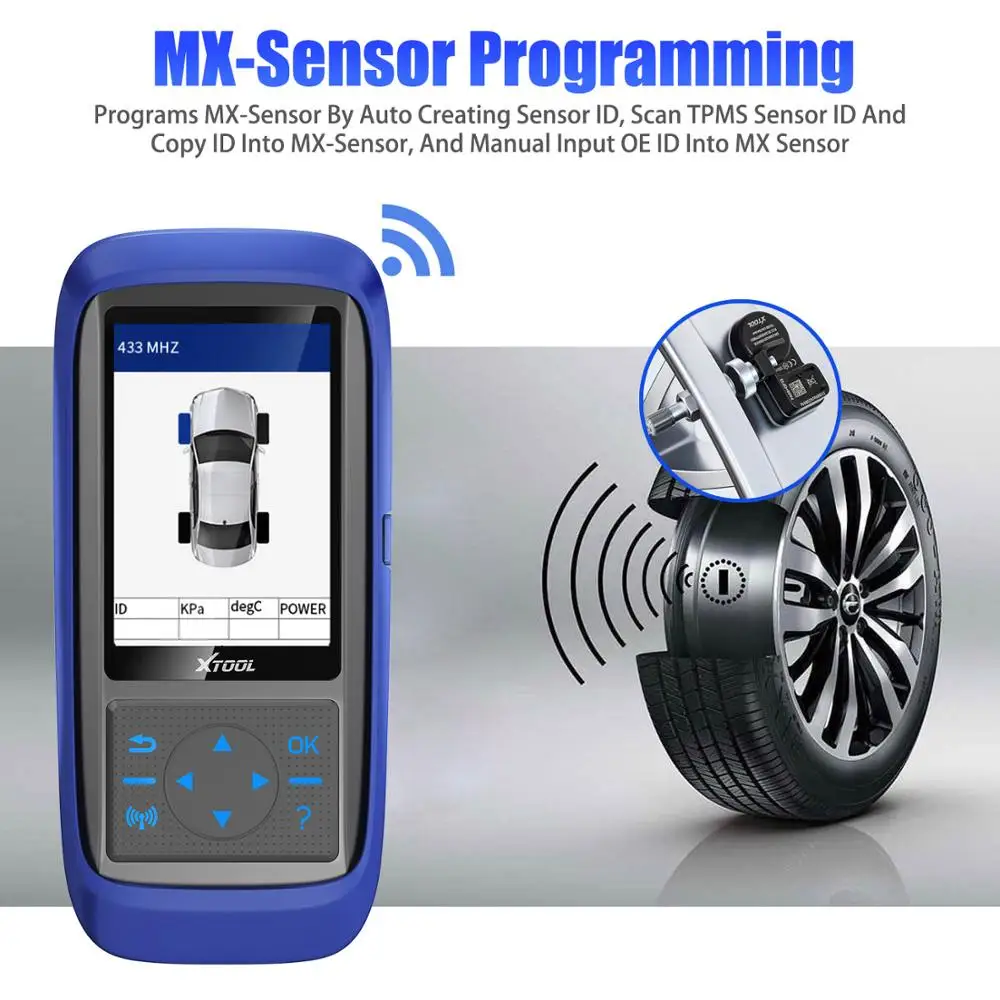 Система контроля давления в шинах XTOOL TP150 OBD2 диагностический сканер TPMS программа