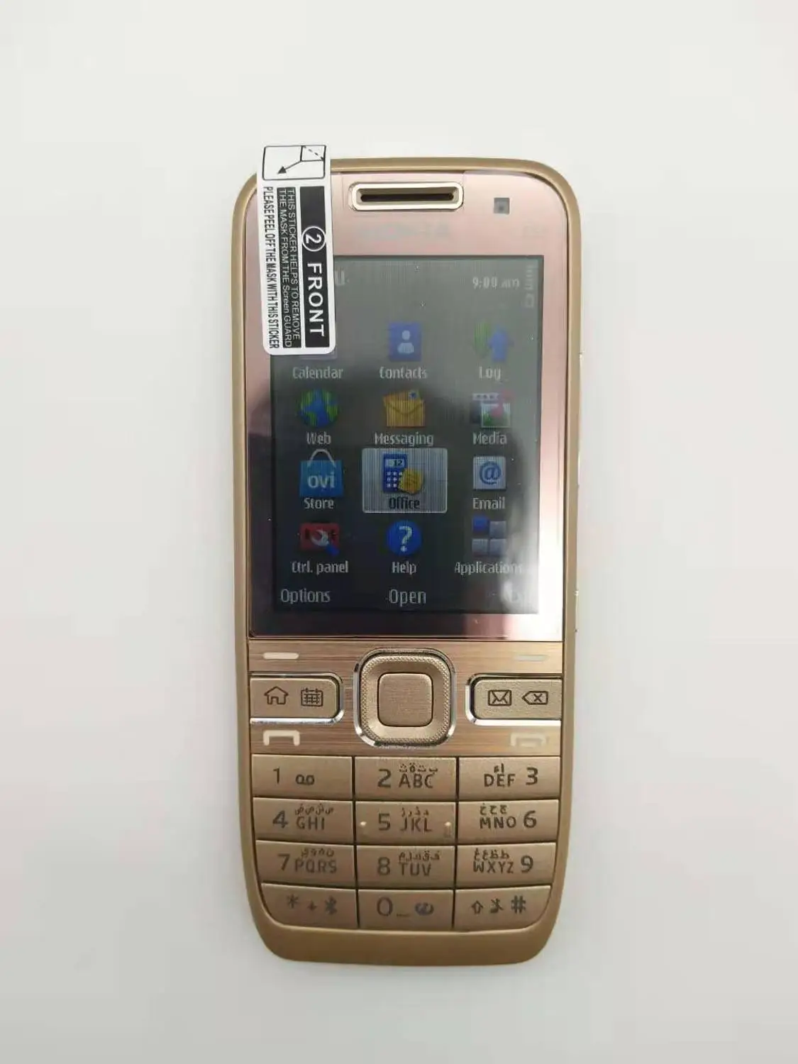 E52 разблокированный Nokia E52 GSM WCDMA сотовый телефон Wifi Bluetooth gps 3.2MP камера телефон Восстановленный - Цвет: Золотой