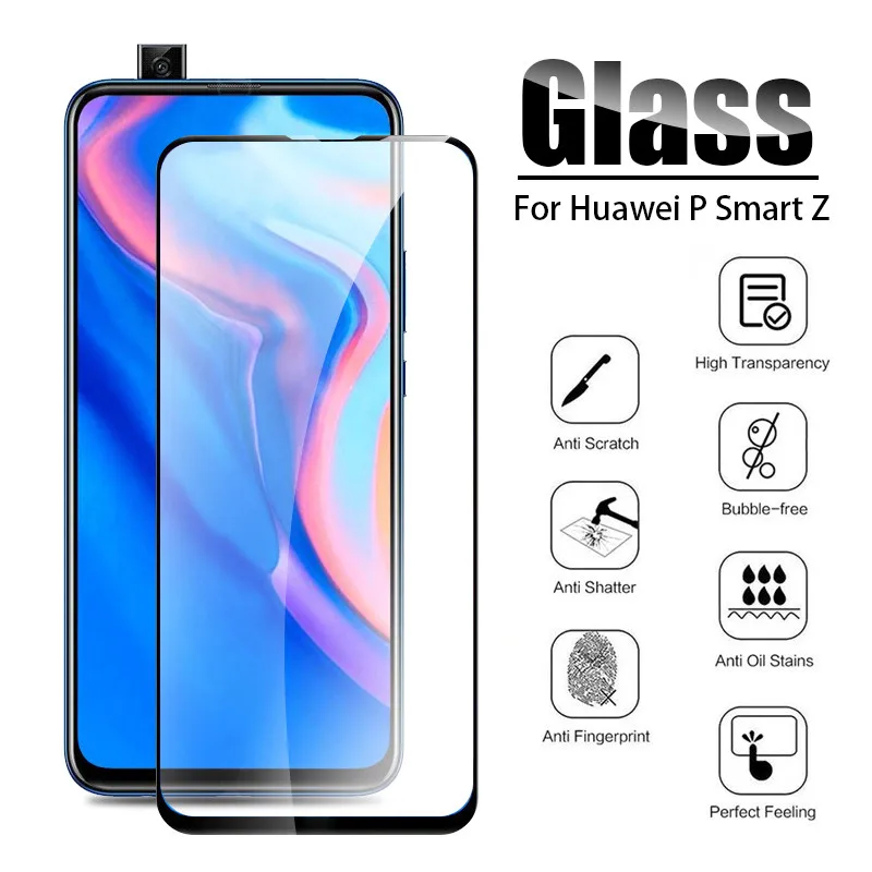 6 59 дюймов закаленное стекло для huawei P Smart Z полное покрытие 9H Взрывозащищенная