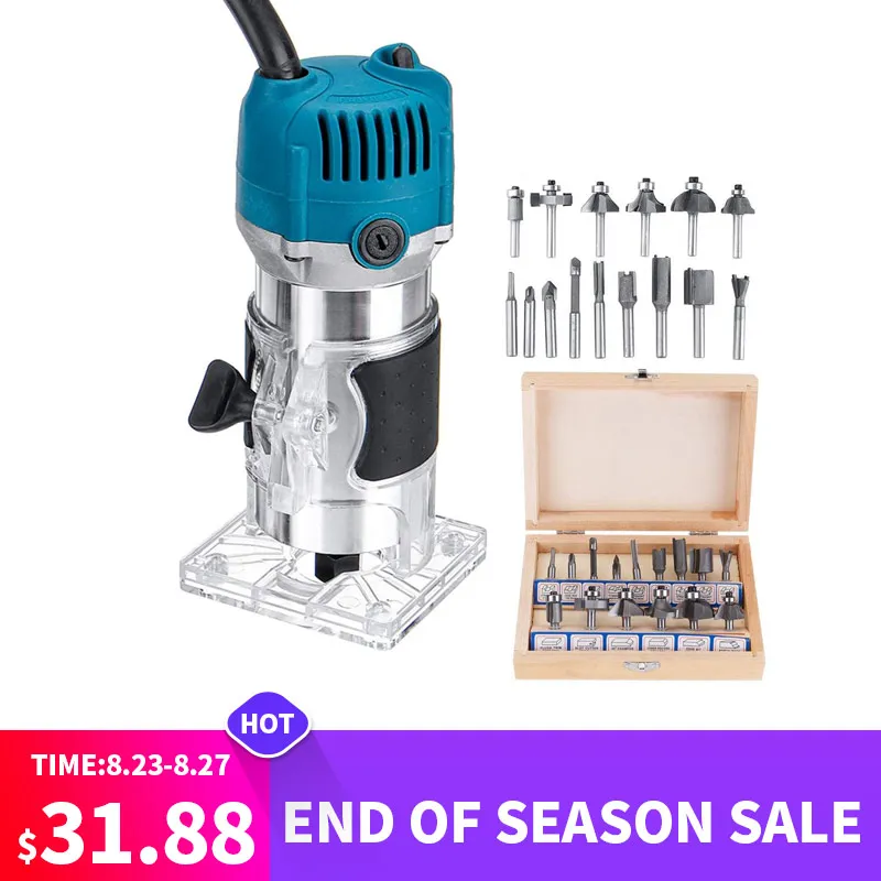 Электрический фрезерный станок для резьбы по дереву 2500 Вт 40000 об/мин с переносным