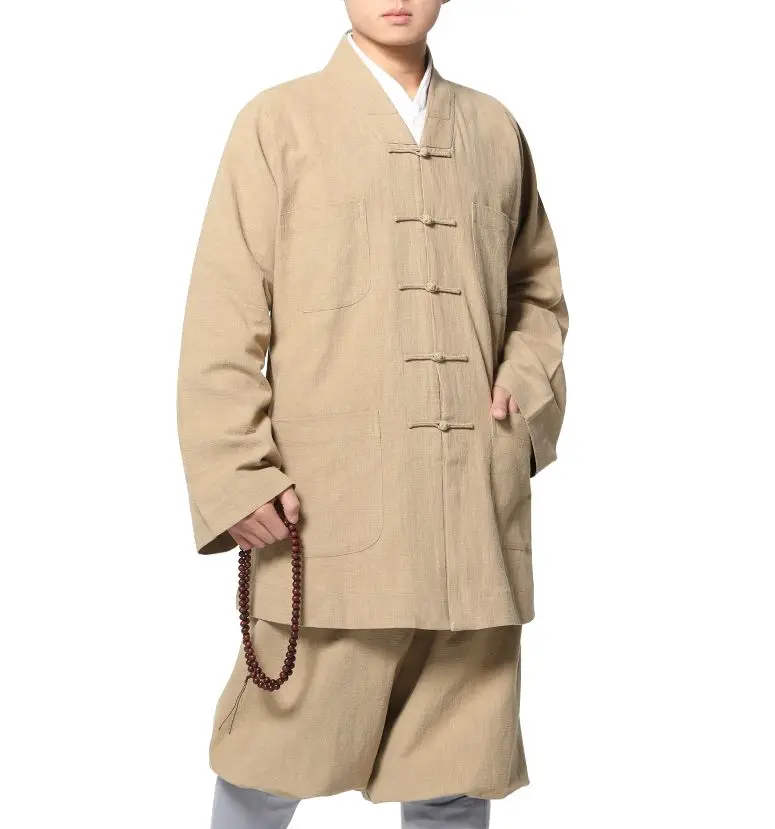 Унисекс высококачественные буддистские костюмы рами искусственные