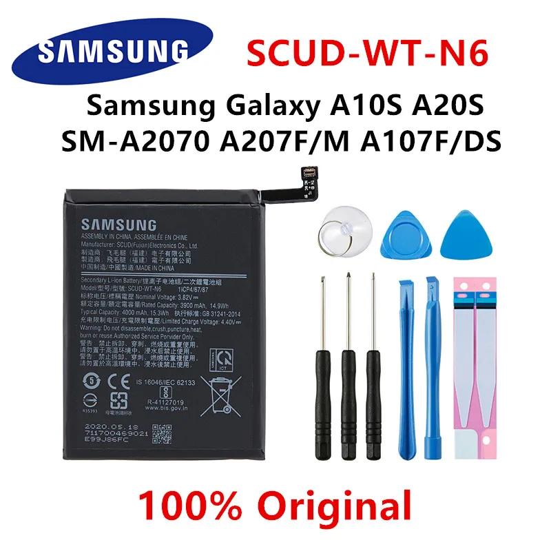 SAMSUNG оригинальная SCUD WT N6 4000 мА/ч батарея для Samsung Galaxy A10S A20S SM A2070 A207F/м A107F/DS Honor Holly 2 Plus