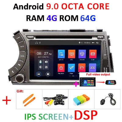 4G 64G 8 CORE 2 din Android 9,0 автомобильный dvd мультимедийный плеер gps Навигация Аудио для ssangyong Kyron Actyon Автомагнитола RDS obd2 dvr - Цвет: 9.0 4G 64G IPS DSP F