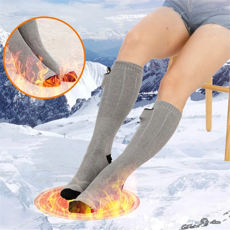 

2200/4500 MAh Electric Heating Socks 3 Temperature Levels For Winter Rechargeable Foot Warmers Thermal Socks Electric Socks