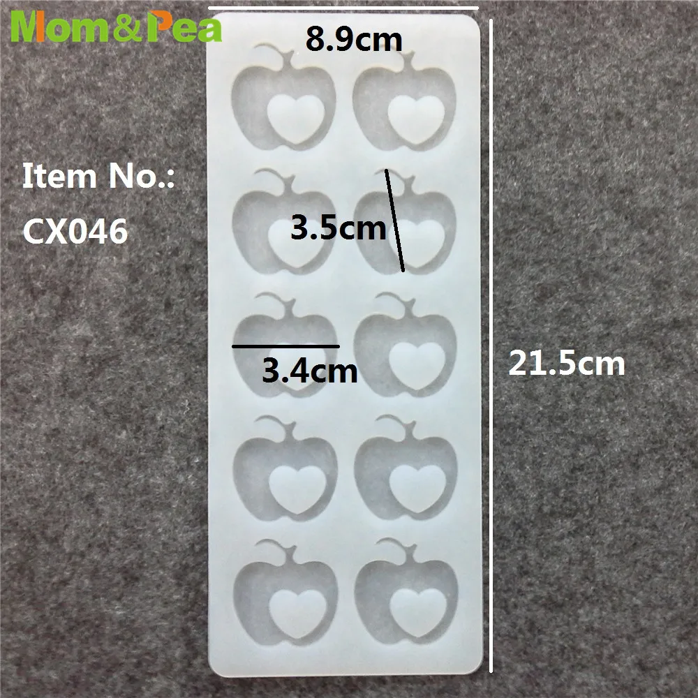 

CX046 10-Apple Silicone Mold Chocolate Ornamental Fondant Mould Cake Decoration Tools