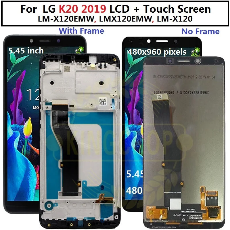 Для LG K20 2019 ЖК дисплей с рамкой сенсорный экран дигитайзер для LMX120EMW LCD Замена k8 plus