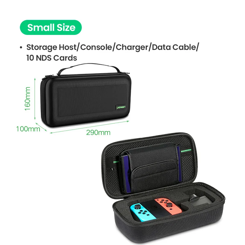 Ugreen сумка для хранения для kingd Switch Lite nintendo s Чехол для консоли Switch прочный Чехол Nitendo для NS nintendo Switch аксессуары - Цвет: Small Size Bag