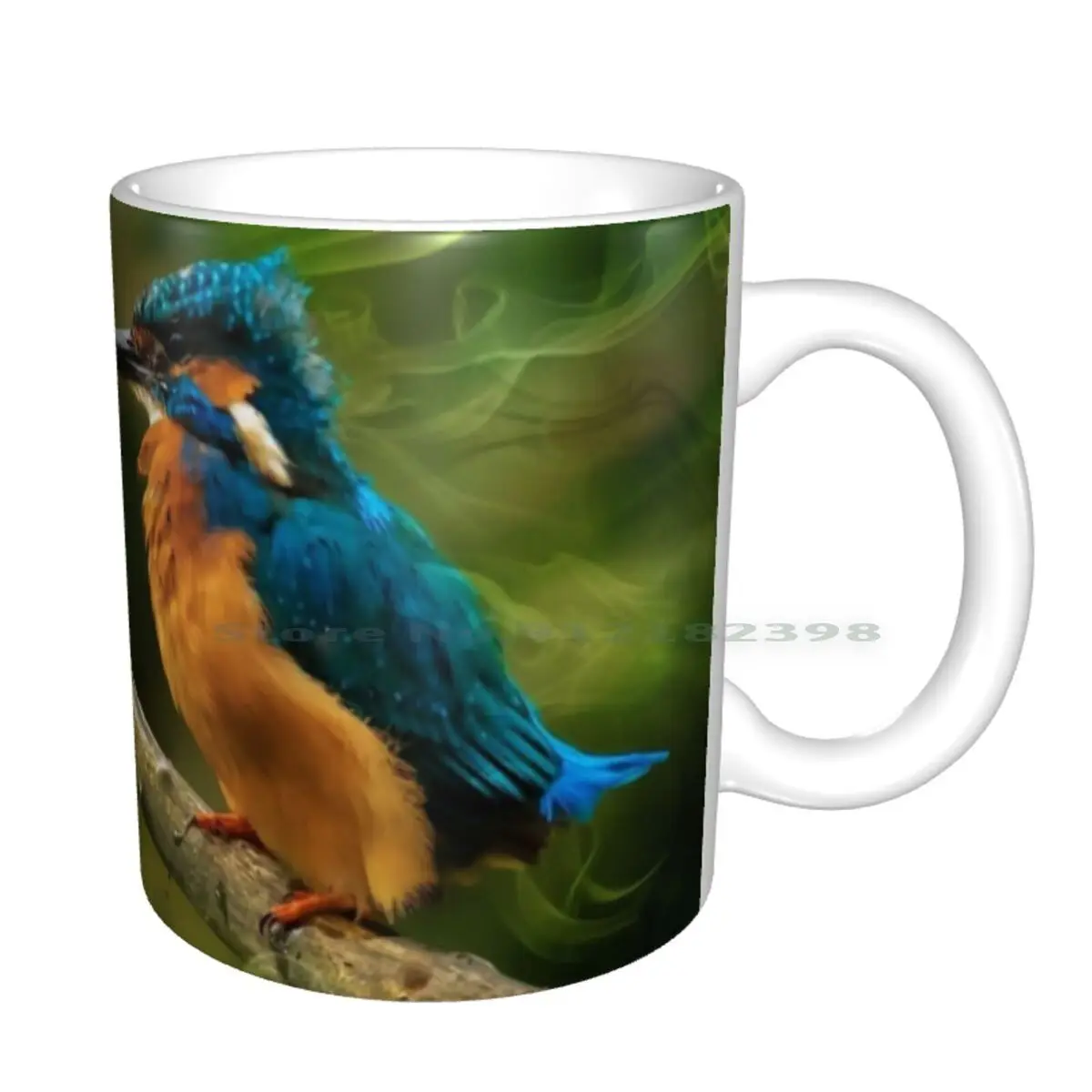 Керамические кружки Kingfisher кофейные чашки кружка для молока и чая абстрактные