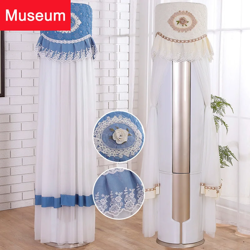 

Warm Love European Cylinder Cabinet Air Conditioner Cover Modern Concise Lace Boot No Take Vertical Air Conditioner Set