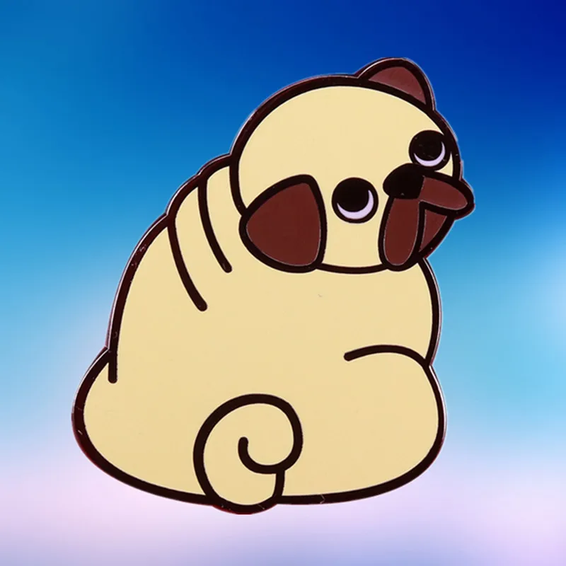 Cute Shiba Inu Dog pug Brooch Badge Puppy enamel pin | Украшения и аксессуары