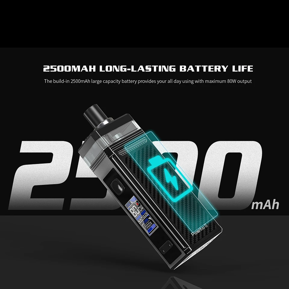 Набор для вейпа Smoant Pasito II батарея 2500 мАч с картриджем 6 мл разъем 510 3 5-дюймовый