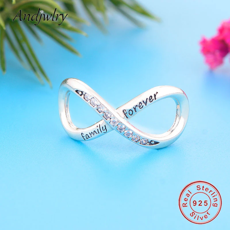 Новинка, очаровательный браслет Pandora, 925 пробы, серебряный, семейный, навсегда, очаровательный, Berloque, 925 серебро, для женщин, сделай сам, ювелирное изделие