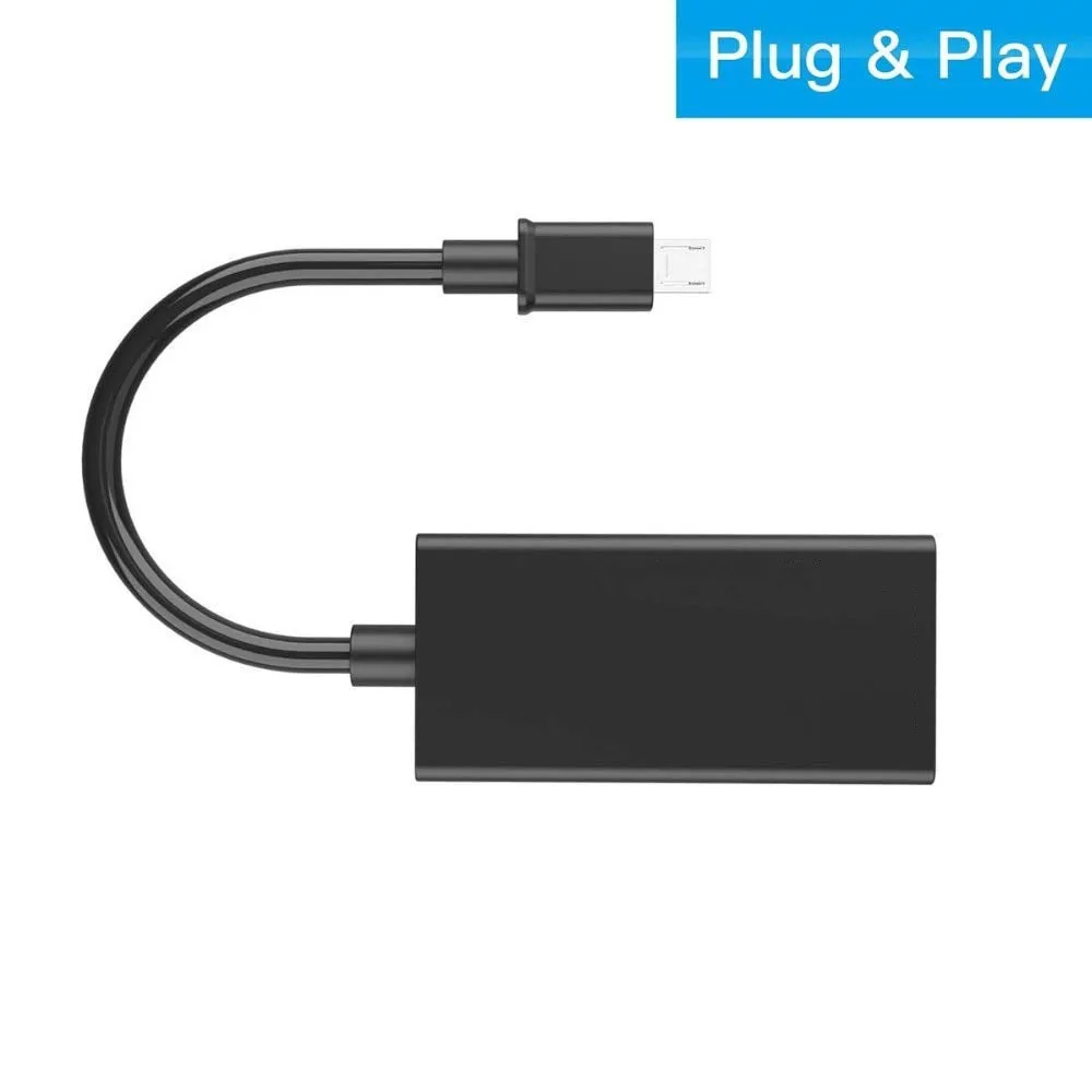 1 шт. преобразователь Аудио и видео для телефона ТВ компьютера адаптер микро USB в