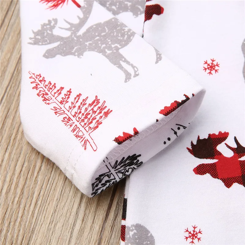 Детский комбинезон для новорожденных Рождественская Одежда маленьких девочек с