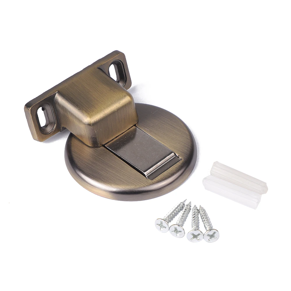 Magnetic Door Holder Stopper Invisible Doorstop Wall Floor Mount Safety Catch Stainless Steel Door Suction Bedroom Supplies