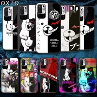 qtxq japan lovely kumamon tempered glass phone case bag cover for xiaomi redmi note 7 8 9 10 a c t s pro k 30 40 black etui