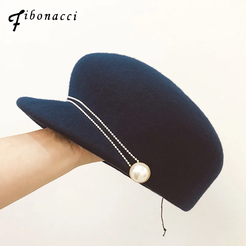 Fibonacci новые шляпы федоры для женщин Фирменная качественная шерстяная фетровая