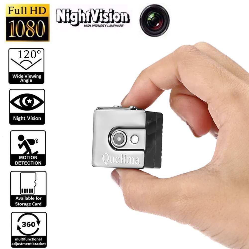 Магазяинах для большого пальца размеры Quelima SQ15 Мини Full HD 1080P DV спортивный DVR