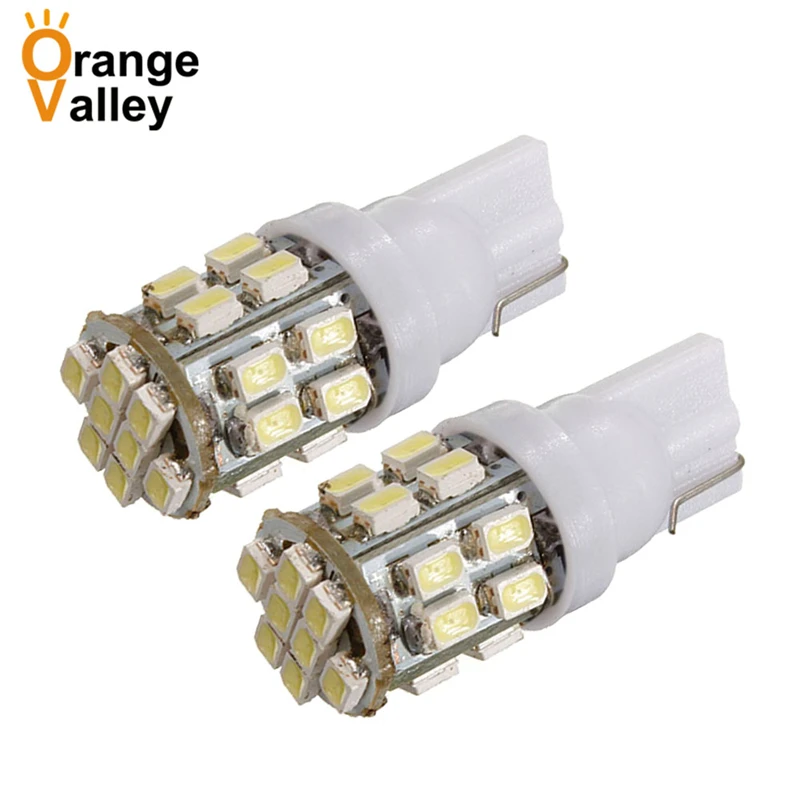 100 шт Горячая Распродажа T10 W5W 194 168 Авто чисто белый 24 SMD 1206 3020 светодиодный сигнал