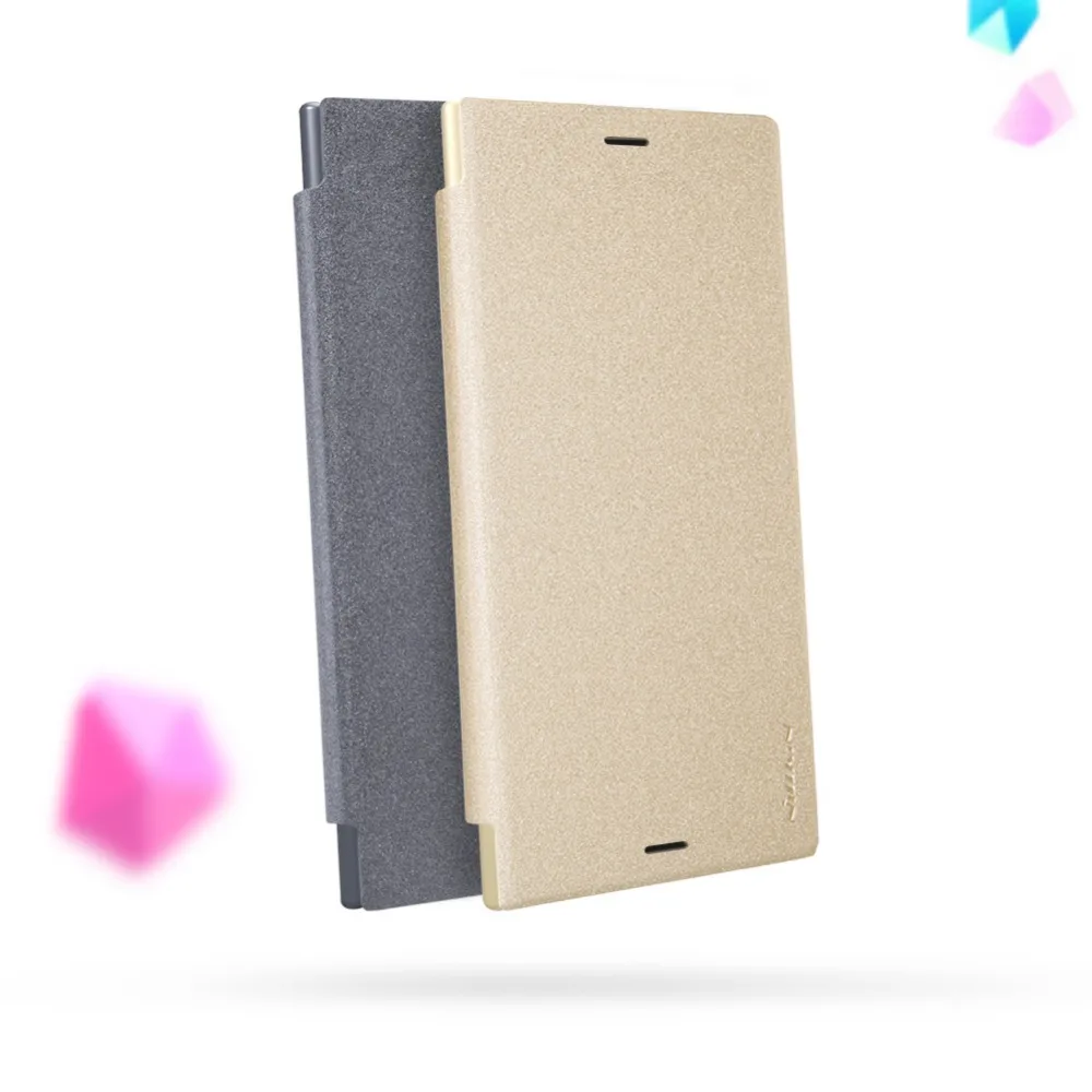 Чехол для sony Xperia XZ1, Блестящий Матовый кожаный флип-чехол NILLKIN, роскошный кожаный чехол-крышка для sony Xperia XZ1