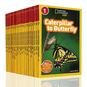 25 книгнабор на английском языке с картинками National Geographic Kids Уровень 1 NAT GEO дети костюм Капитана Америка считыватель детская научно-популярная книга