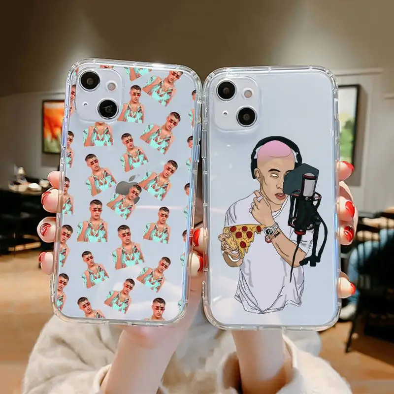 

Yo Perreo Sola Bad Bunny Maluma Phone Case Clear Transparent for iPhone 11 12 13 mini pro XS MAX 8 7 6 6S Plus X 5S SE XR 2020