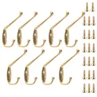 9 шт пальто шляпа настенные крючки сверхмощная настенная Вешалка Ретро пальто одежда вешалки с винтами