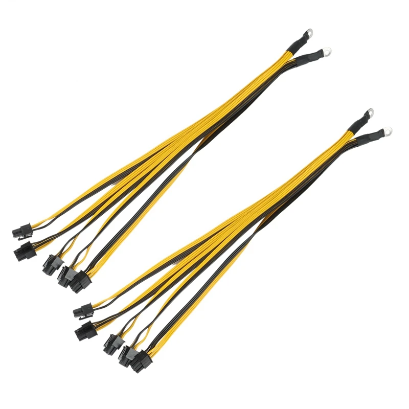 

6-контактный разъем, кабель блока питания сервера для Antminer P3 S7 S9 S11 Для Bitmain, кабель блока питания для майнинга