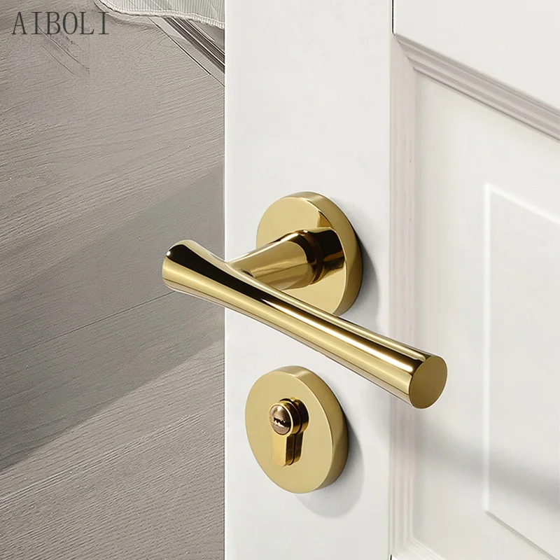 

Indoor Mute Split Lock Door Locks Bedroom Mechanical Door Locks Zinc Alloy Handle Locks Room Wooden Door Locks
