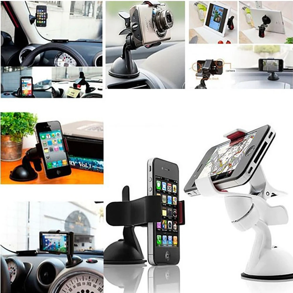 Универсальный автомобильный держатель на лобовое стекло мобильный телефон 360