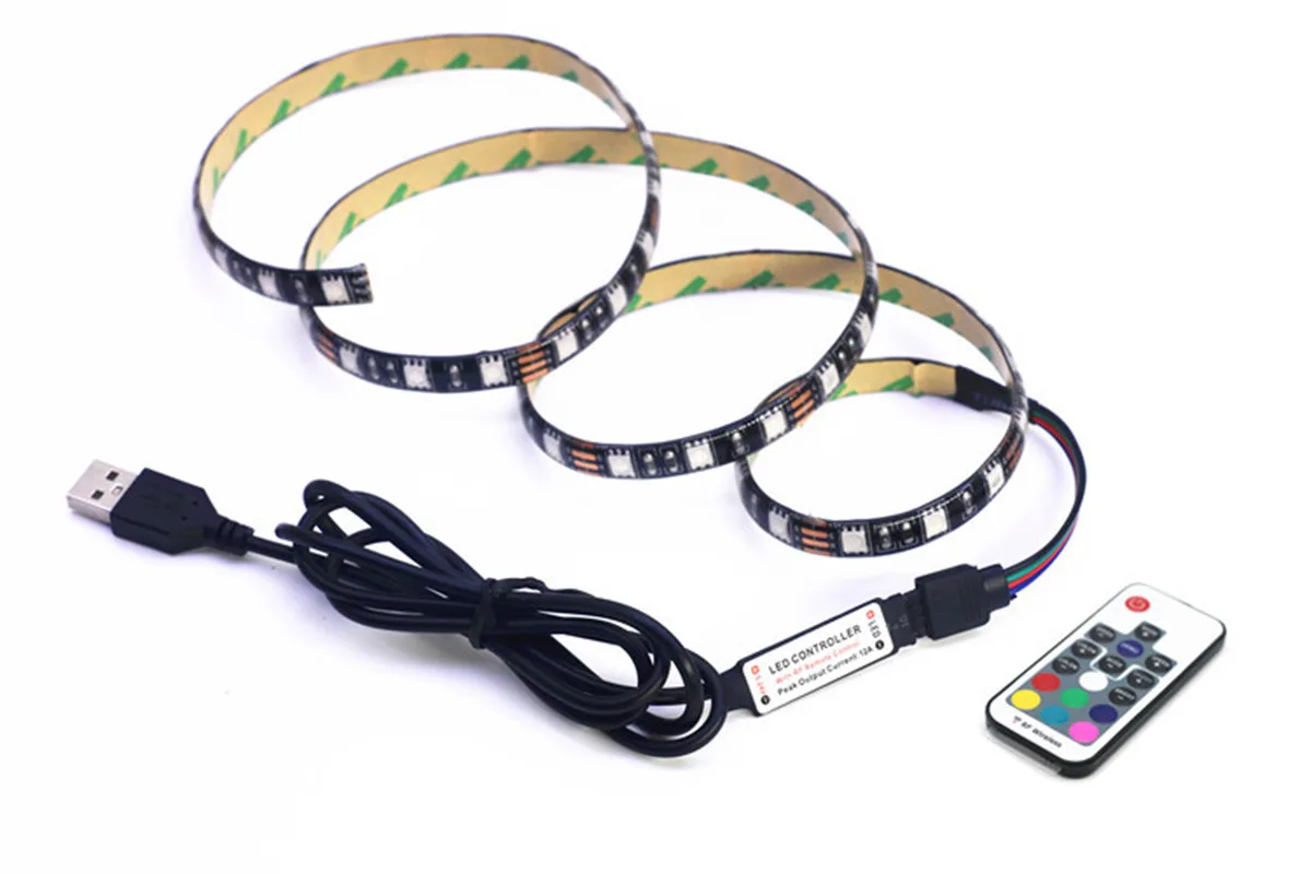 

SMD5050 RGB LED Strip for tv backlight lamp for 5m led TV light for Cupboard Wardrobe Cabinet LED Diode background lighting