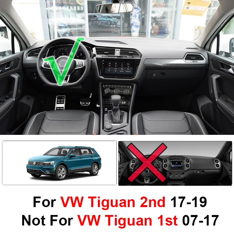 Для Volkswagen VW Tiguan 2 MK2 2017 2018 2019 приборной панели крышки тире коврик козырек от солнца