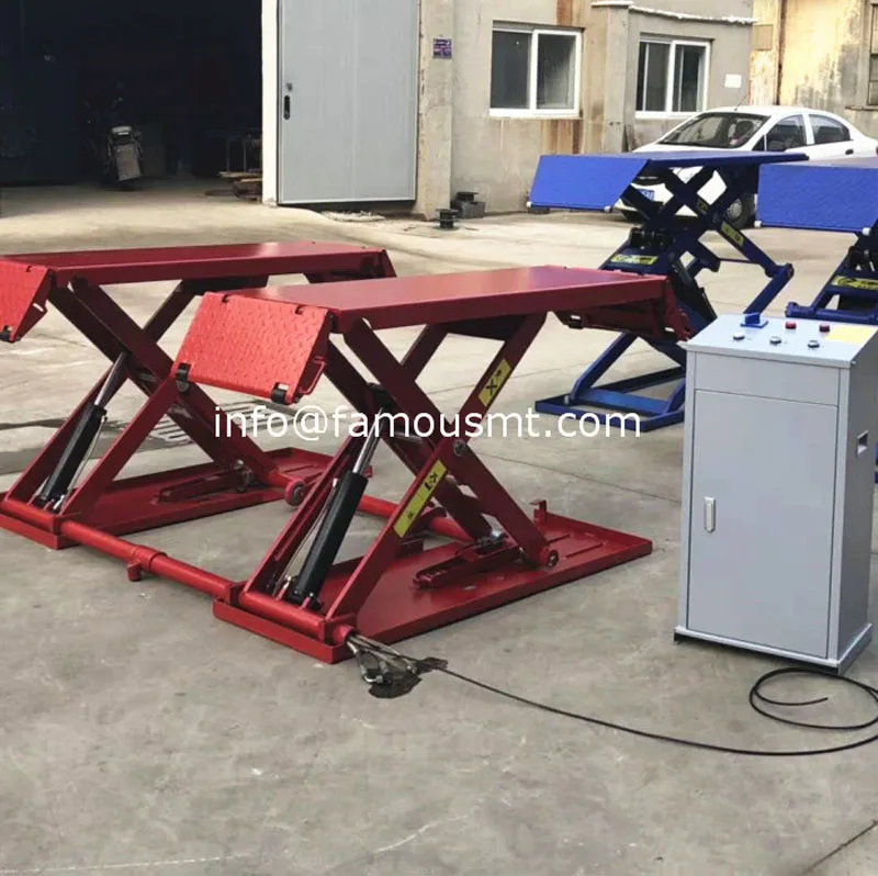 Подъемный ножничный подъемник S-3000C передвижной с двойной платформой |