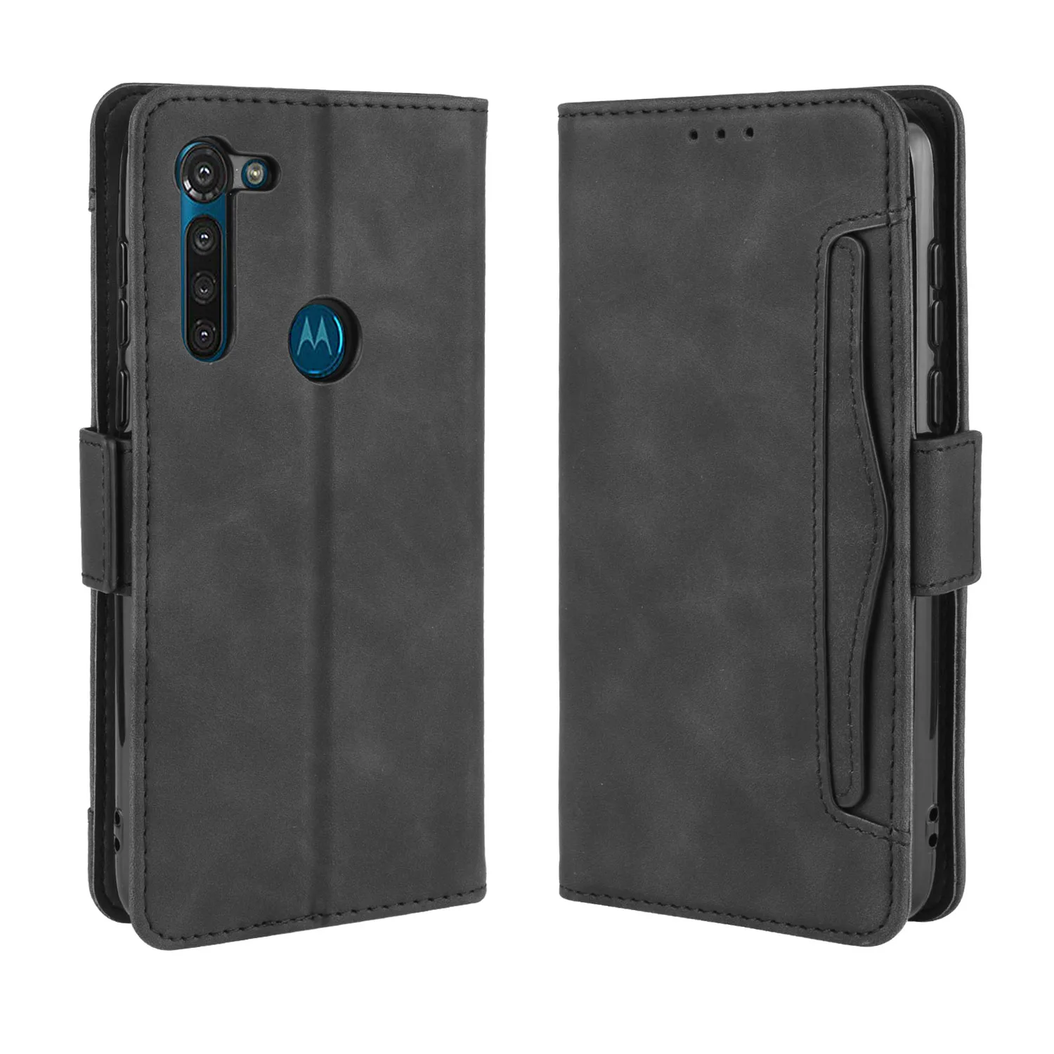 Кожаный чехол книжка с несколькими слотами для карт Motorola Moto G8 Power Play Plus|Бамперы| |