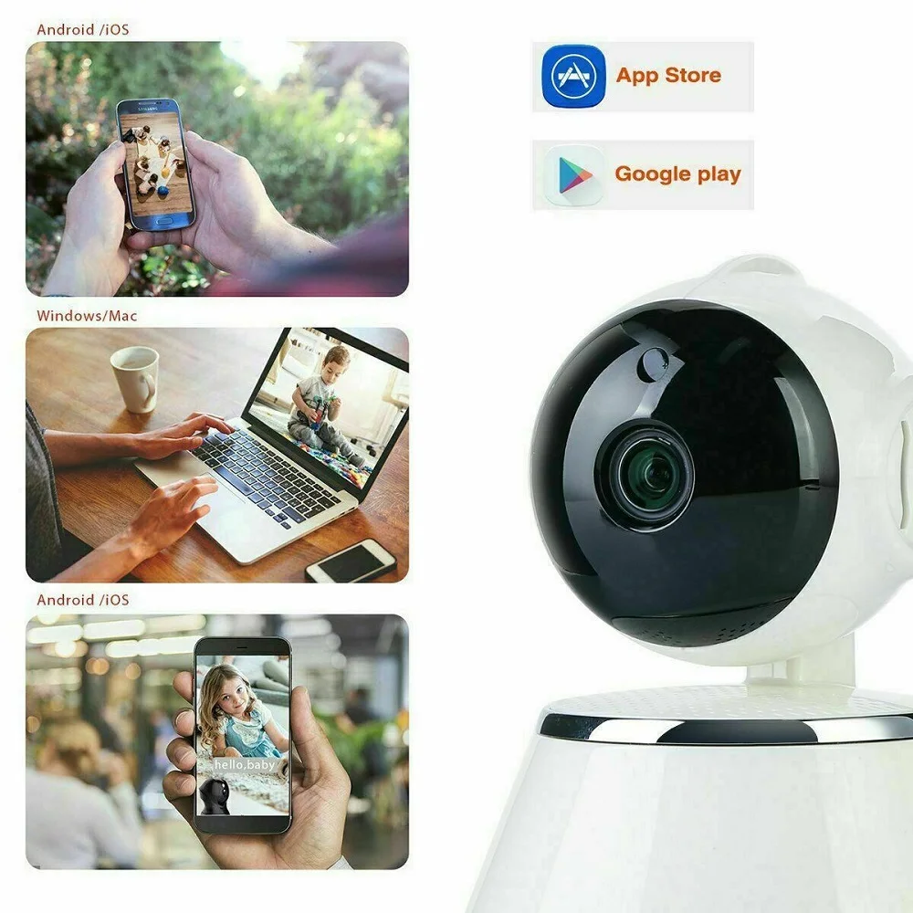 ГОРЯЧАЯ 1080P HD Wifi IP камера Домашняя безопасность двухсторонняя аудио Смарт wifi Аудио CCTV камера Детский Монитор дропшиппинг