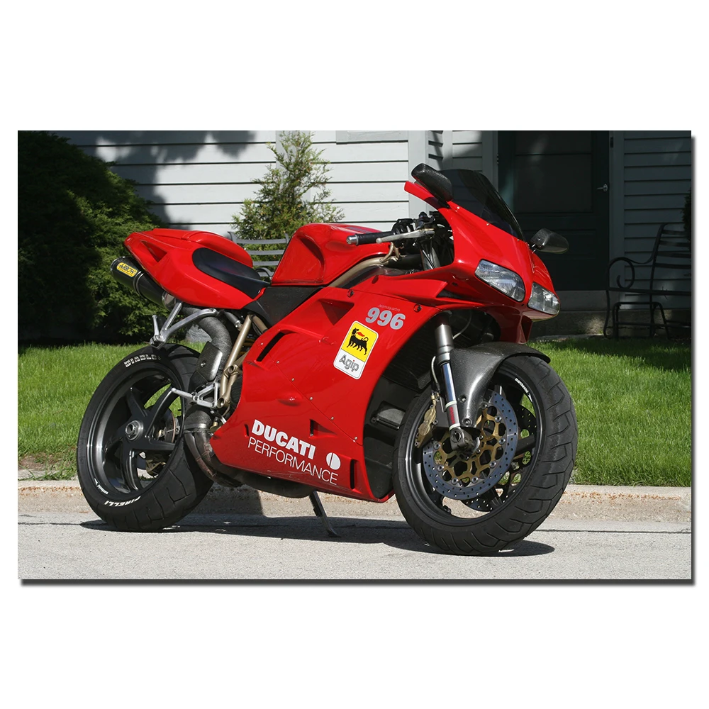 Поездок на мотоцикле Ducati Desmoquattro 996 мышцы мотоцикл изображение настенный