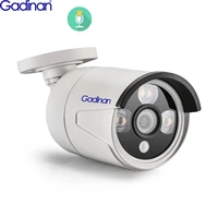 gadinan 5mp night vision security camera 4mp 3mp cctv outdoor audio video surveillance ip metal bullet waterproof camera