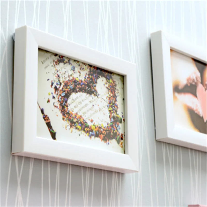 DIY фоторамка настенные рамки для фотографий деревянные 12 штук любовь стиль синий