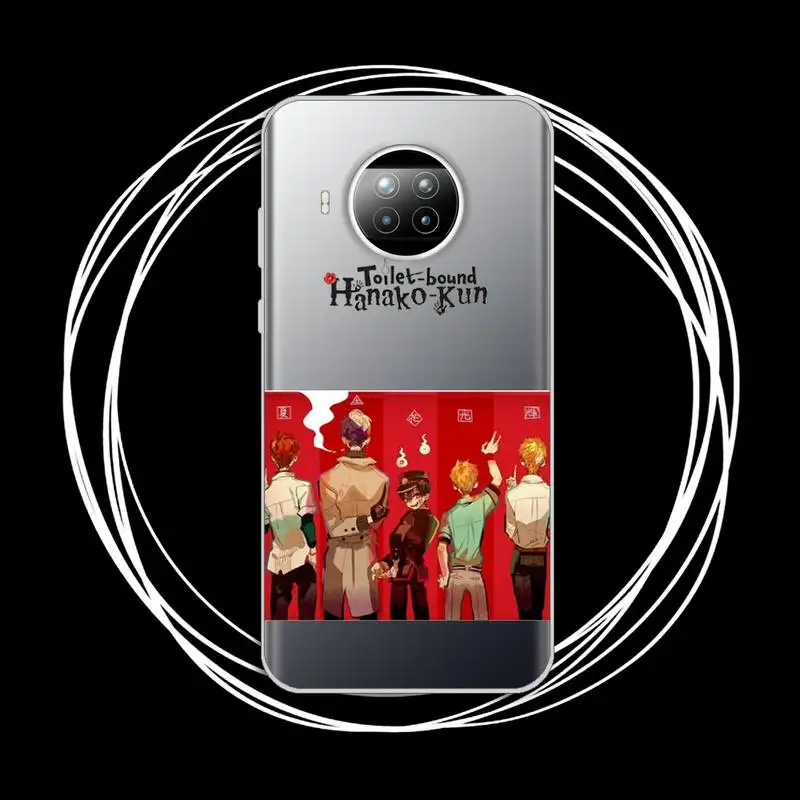 

Cute aesthetic cartoon anime Hanako Kun Phone Case Transparent for Xiaomi Redmi note 10 t 8 9 pro lite 11