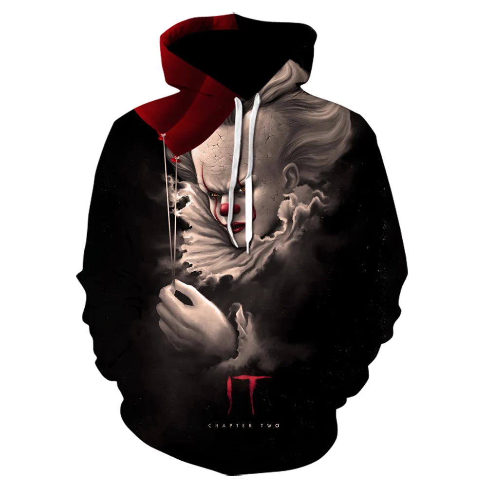 IT: толстовка с 3D принтом Chapter Two толстовки для мужчин и женщин клоун пуловеры